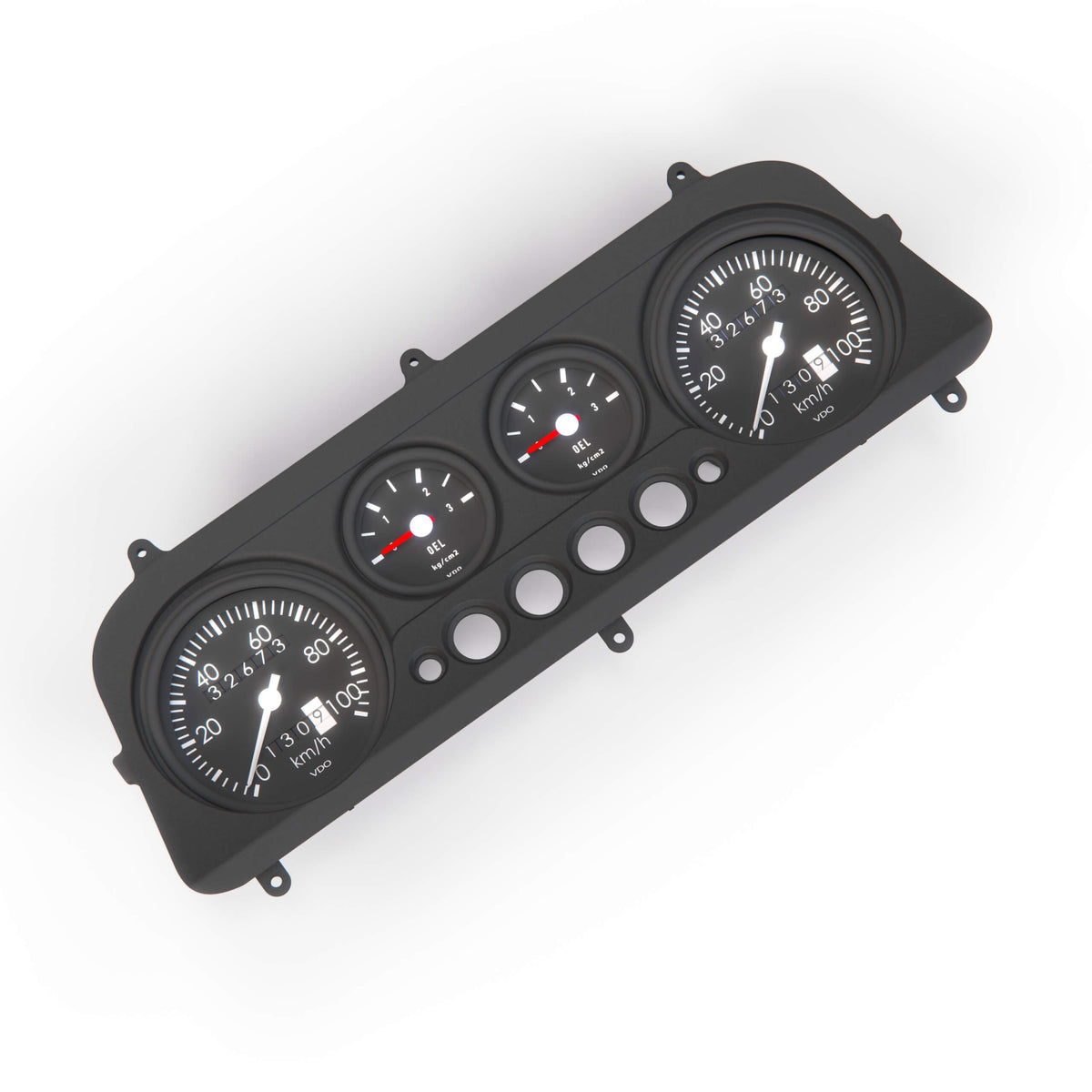 Ford Escort MK2 Instrument Cluster Binnacle Compatible with OTS Gauges Black