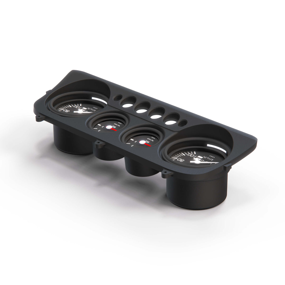 Ford Escort MK2 Instrument Cluster Binnacle Compatible with OTS Gauges Black — view 2