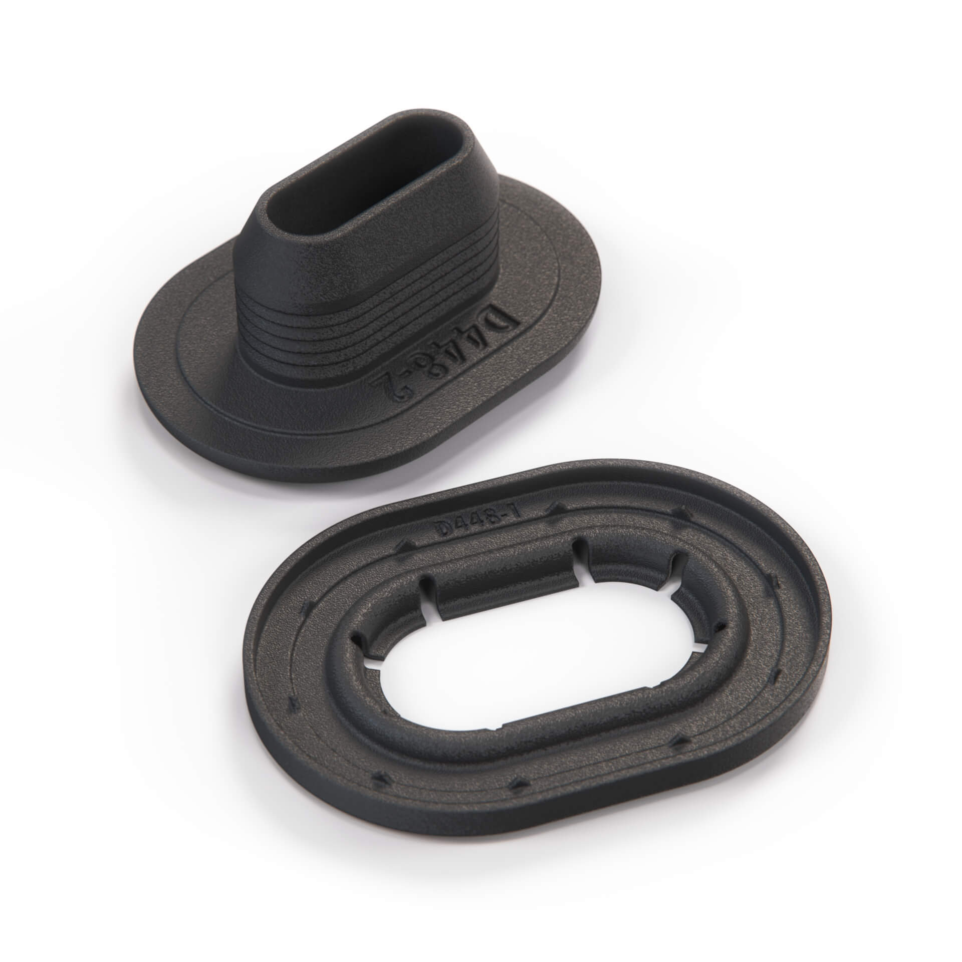 Ford Escort MK3 MK4 RS Turbo Sierra MK1 Rear Seatbelt Bezel And Retainer Set Black 81AB-B611B90-ABFA / 6104149 / 1602895 — view 3