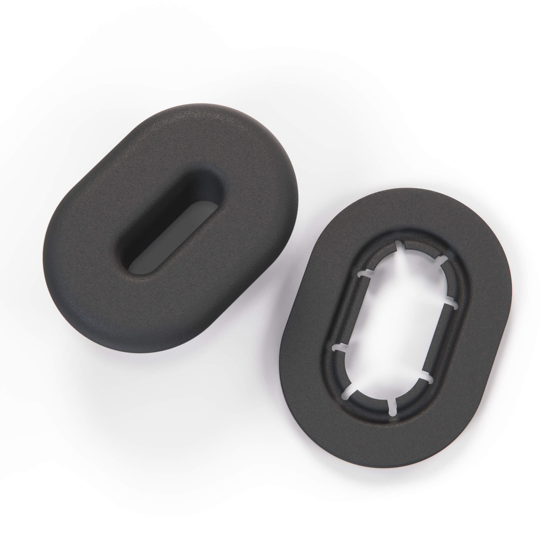 Ford Escort MK3 MK4 RS Turbo Sierra MK1 Rear Seatbelt Bezel And Retainer Set Black 81AB-B611B90-ABFA / 6104149 / 1602895 — view 2