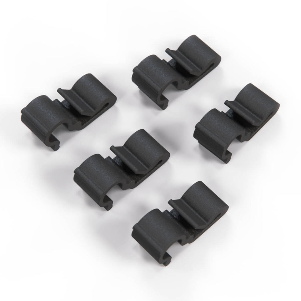 Ford Escort MK3 MK4 Windscreen Washer Hose Clips Set Of 5 Black 1654234 — view 2
