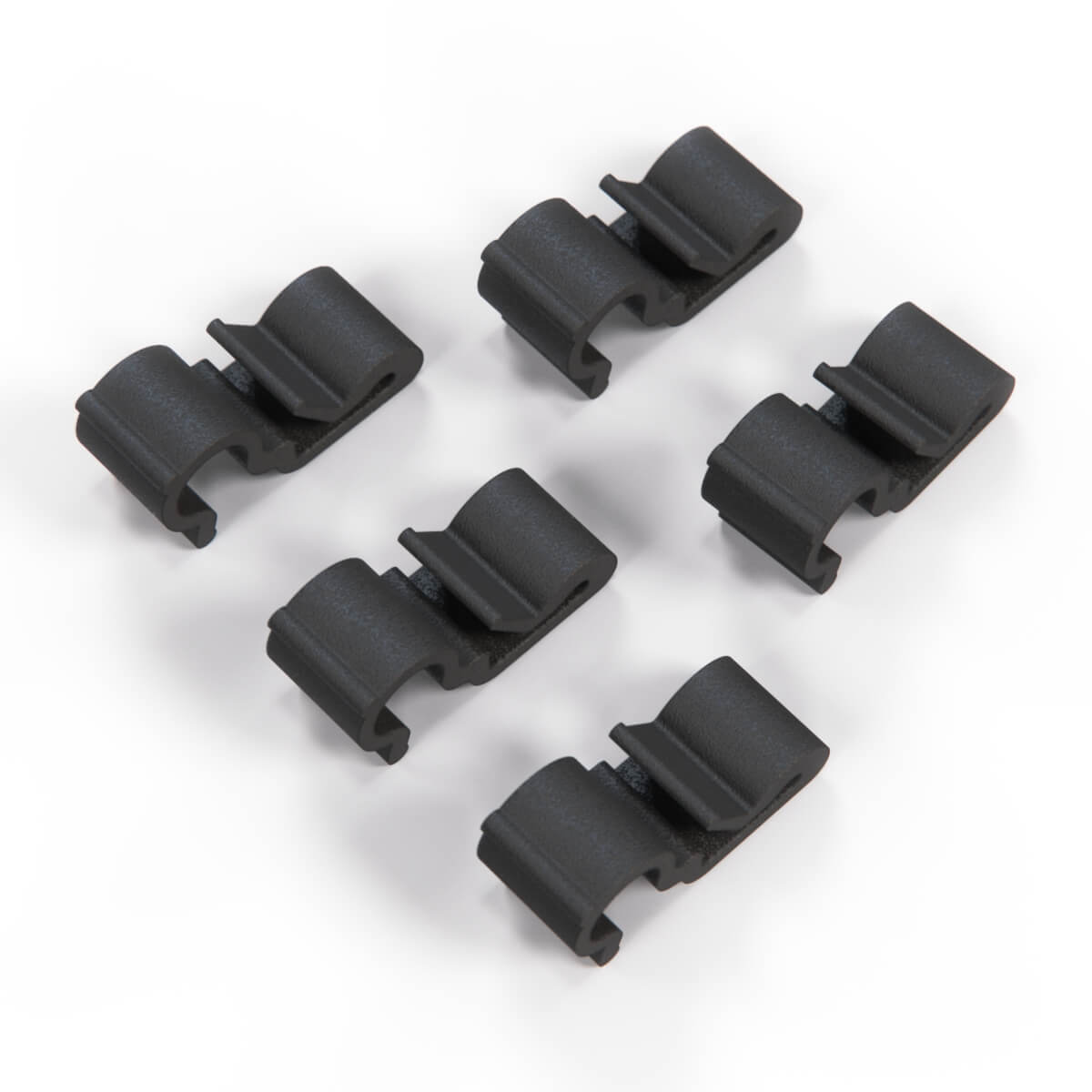 Ford Escort MK3 MK4 Windscreen Washer Hose Clips Set Of 5 Black 1654234 — view 2