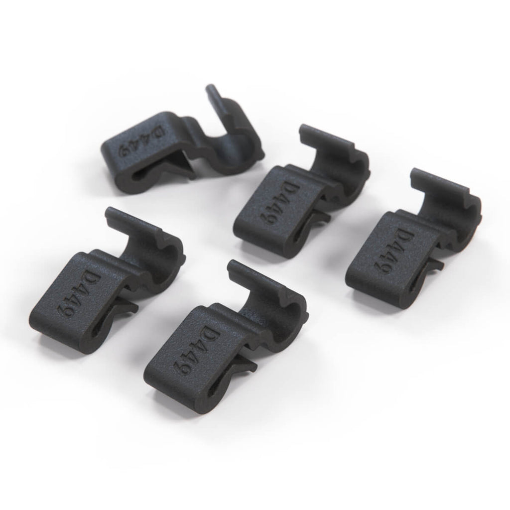 Ford Escort MK3 MK4 Windscreen Washer Hose Clips Set Of 5 Black 1654234 — view 3