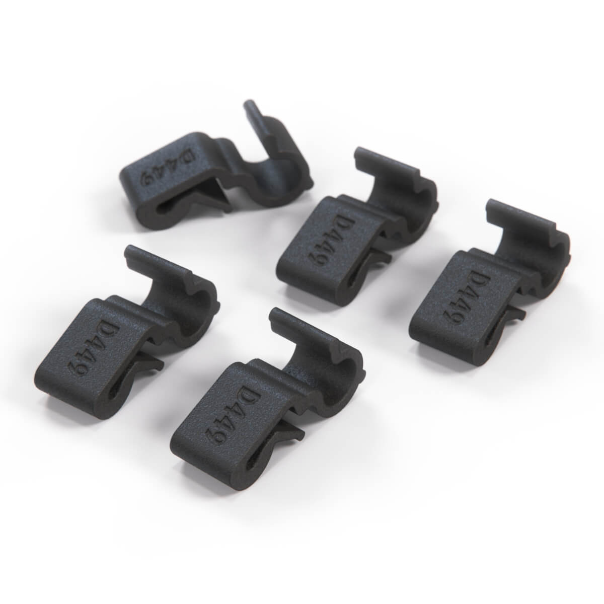 Ford Escort MK3 MK4 Windscreen Washer Hose Clips Set Of 5 Black 1654234 — view 3