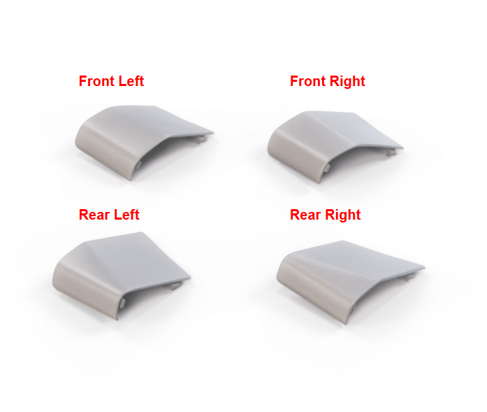 Ford Escort Mk4 RS Turbo Jacking Point Covers Primed (6900584 / 86ABB10154AAW) — view 3