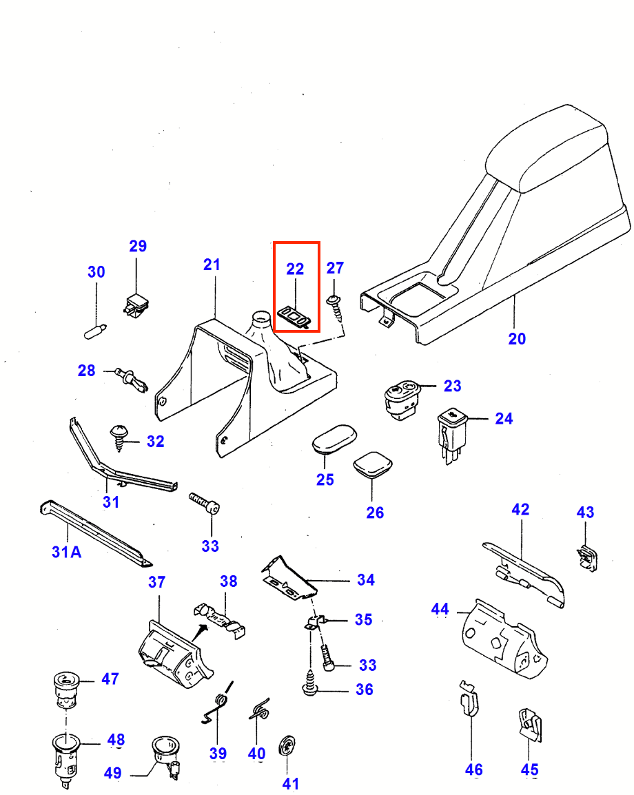 Ford Escort RS Cosworth New Electric Window Switch Bezel Trim — view 4