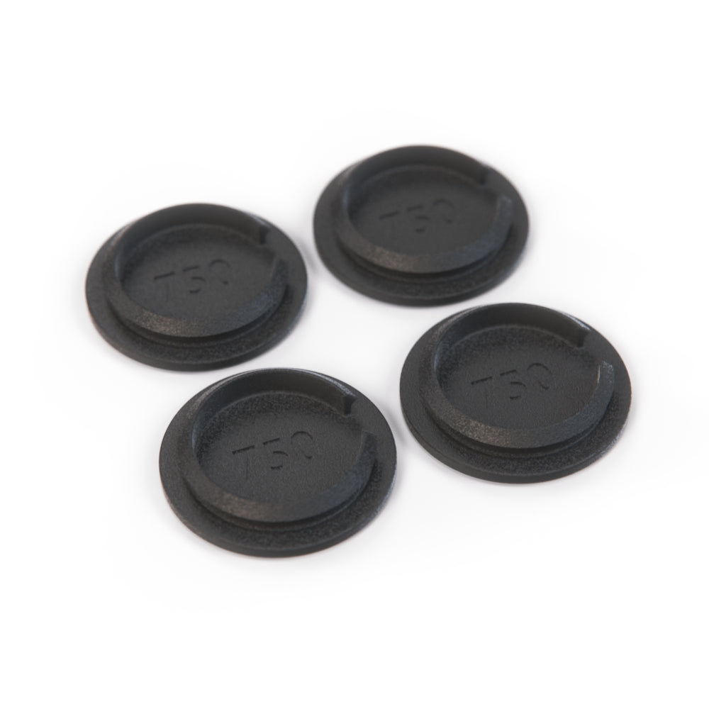 Ford Escort RS Turbo S2 Rear Boot Spoiler Caps Set Of 4 Black 900793 — view 2