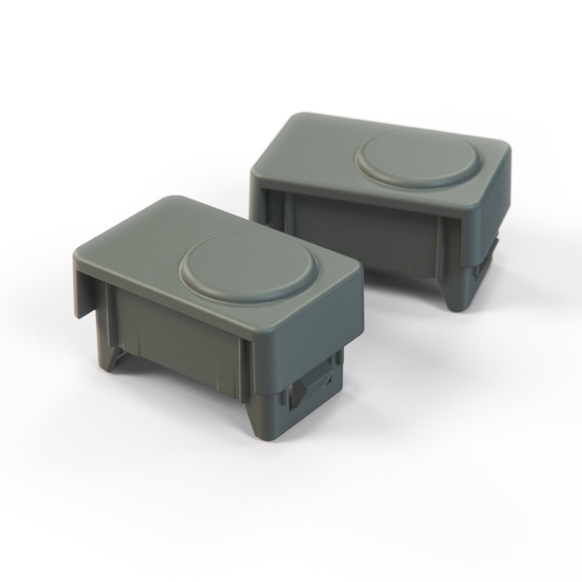 Ford Escort Sierra Dashboard Switch Cap Cover Set of 2 Black or Gray (6183478) — view 2