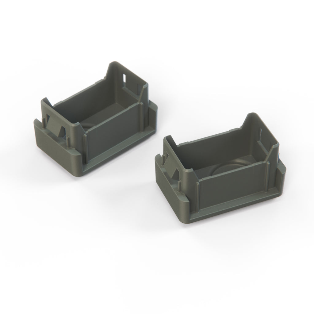 Ford Escort Sierra Dashboard Switch Cap Cover Set of 2 Black or Gray (6183478) — view 3
