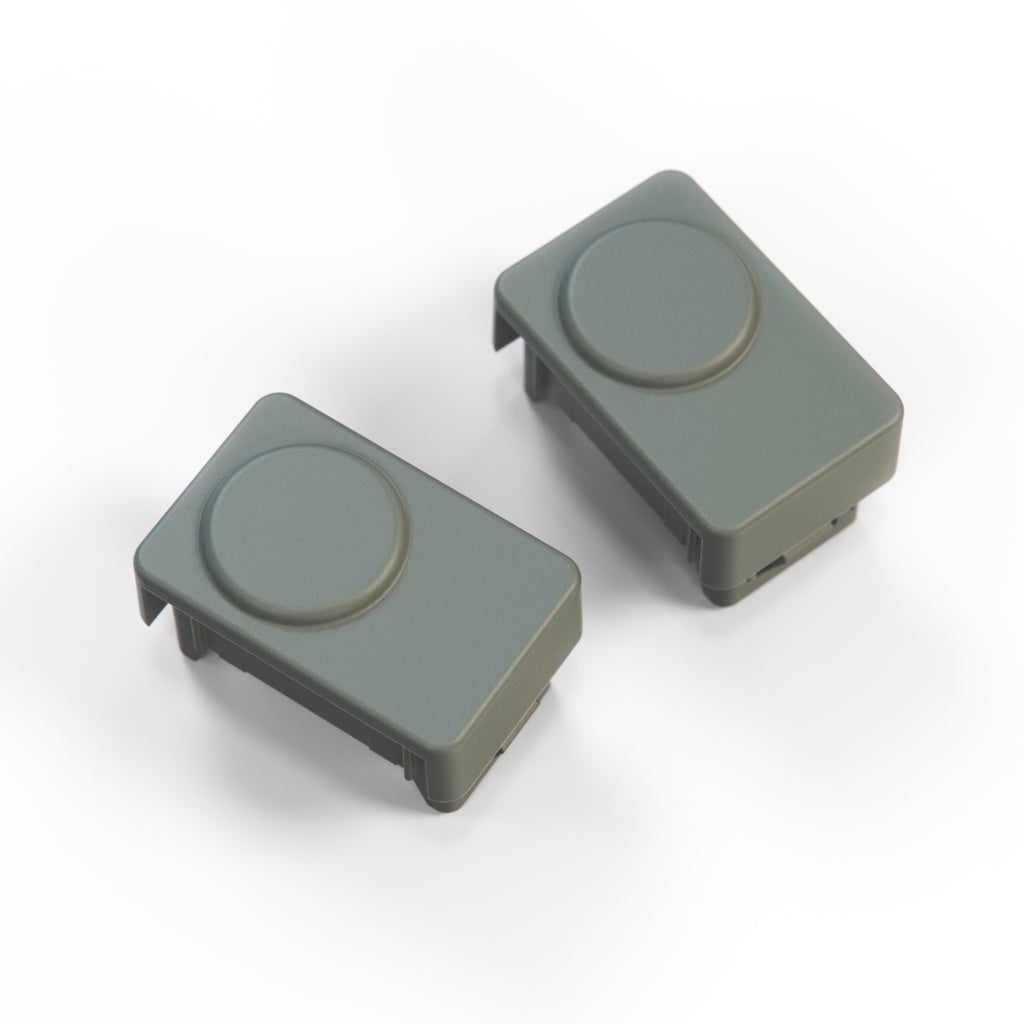 Ford Escort Sierra Dashboard Switch Cap Cover Set of 2 Black or Gray (6183478) — view 5