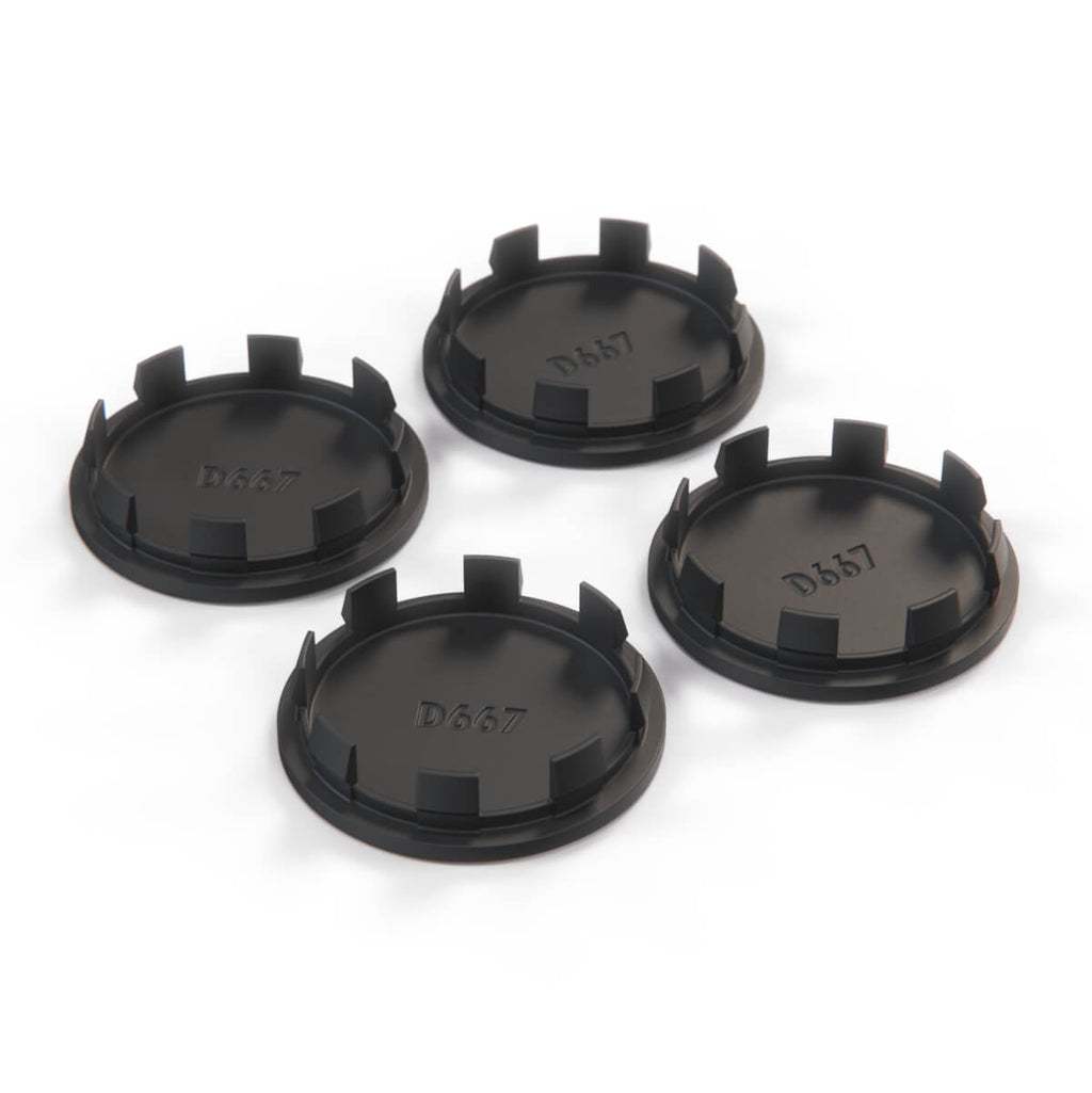 Ford Fiesta Mk1 Xr Pepper Pot Wheel Centre Caps Set of 4 Primed or Black (V82FB1000BA) — view 3