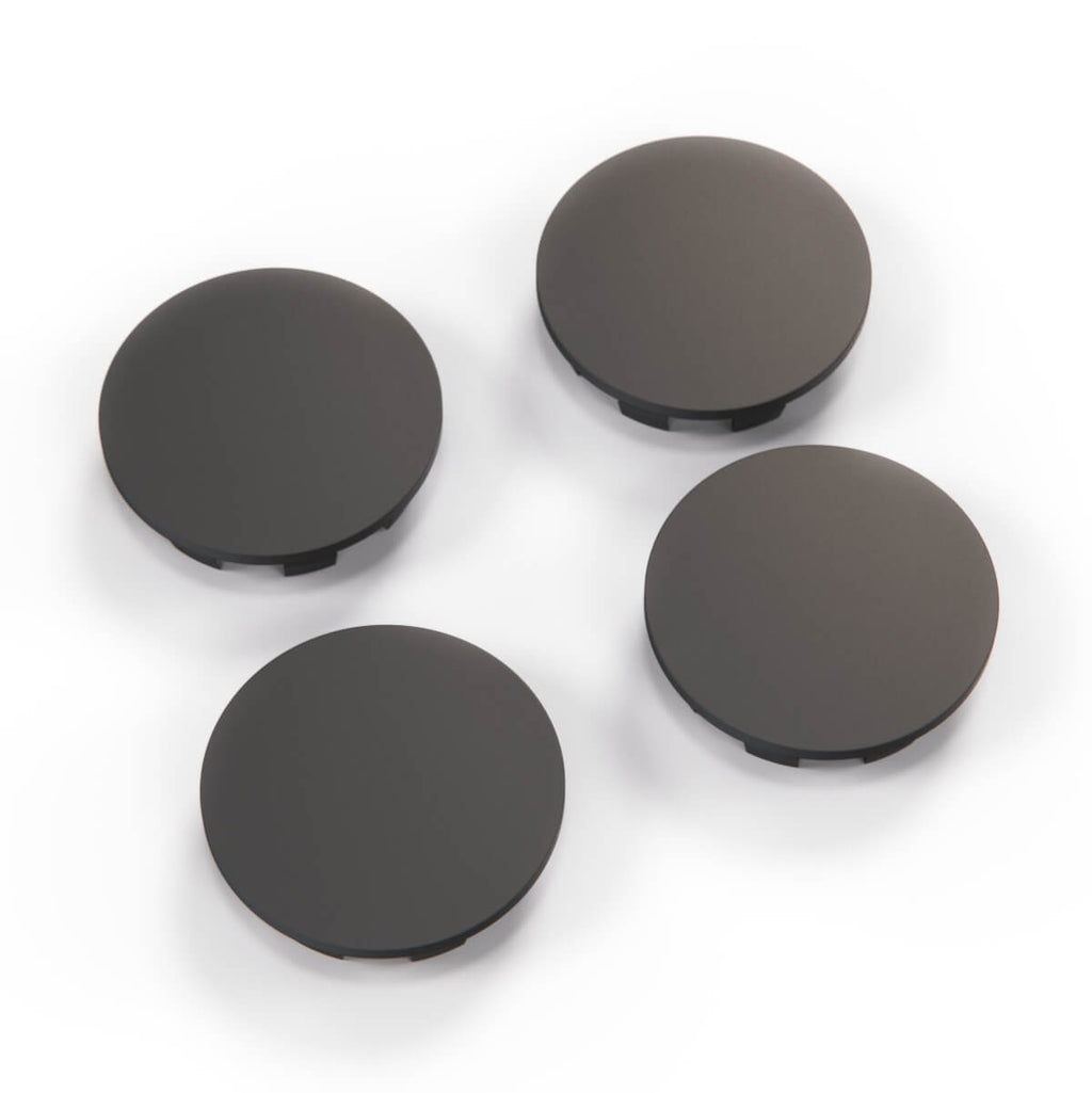 Ford Fiesta Mk1 Xr Pepper Pot Wheel Centre Caps Set of 4 Primed or Black (V82FB1000BA) — view 2