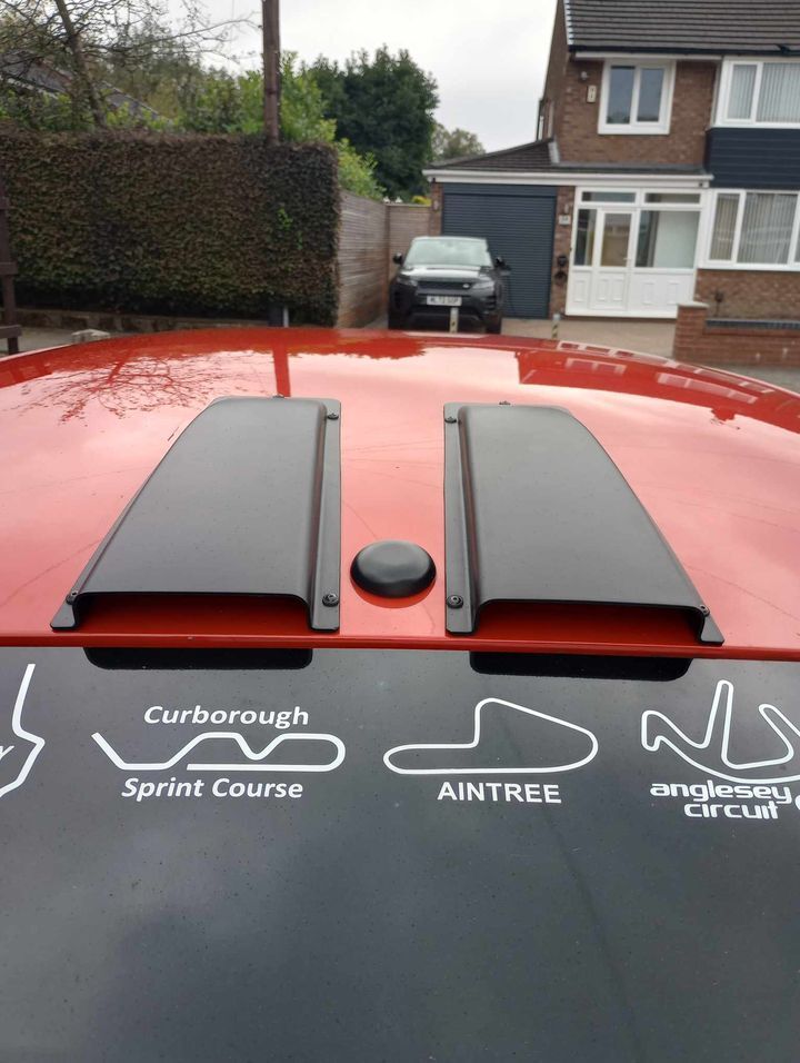 Ford Fiesta R2 Rally ST S1600 Roof Vents Race Set of 2 Black or Primed — view 7