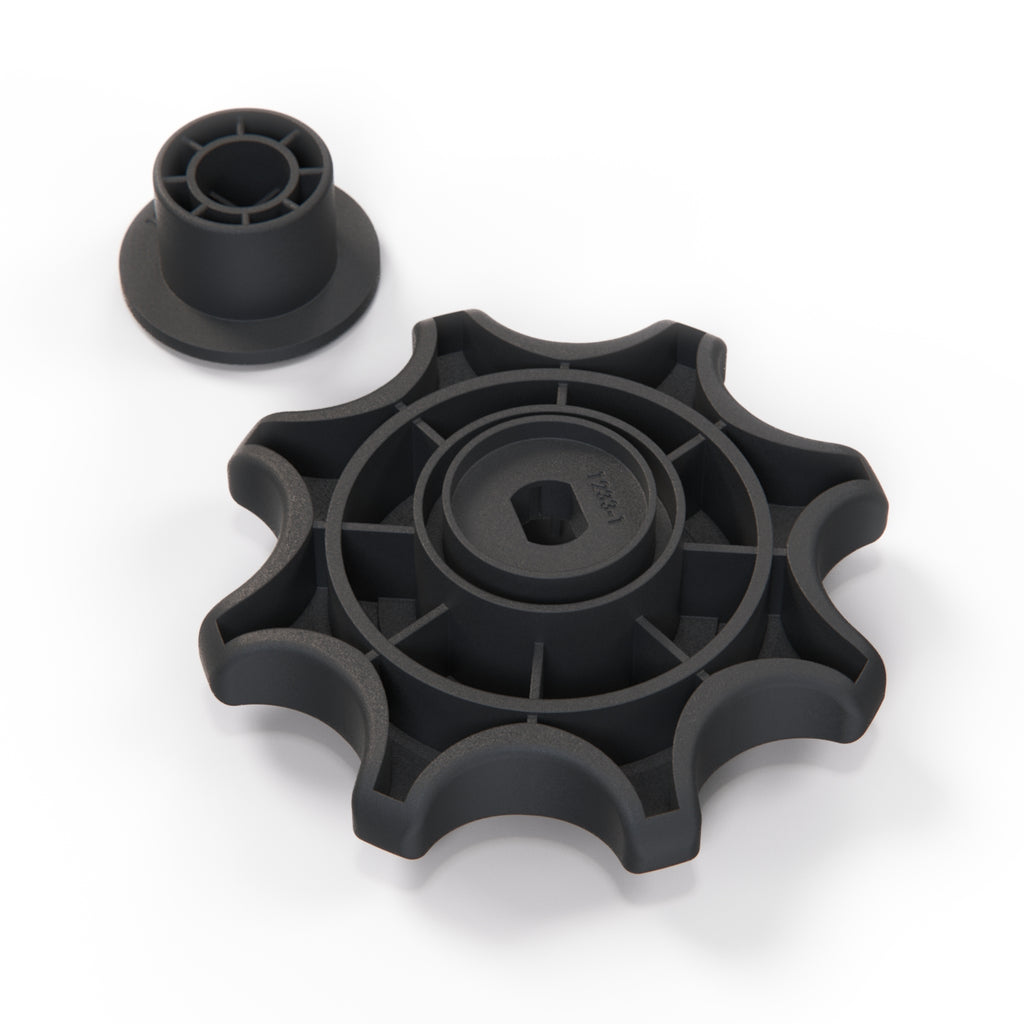 Ford Fiesta Sierra Seat Adjustment Knob & Cap Black (7098231 & 7098232) — view 4