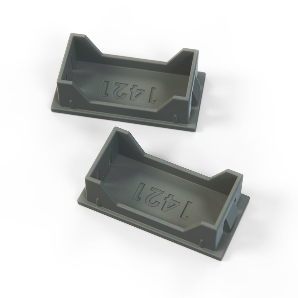 Ford Fiesta Sierra Window Lift Switch Cover Cap Set of 2 Black or Gray (6109315) — view 3