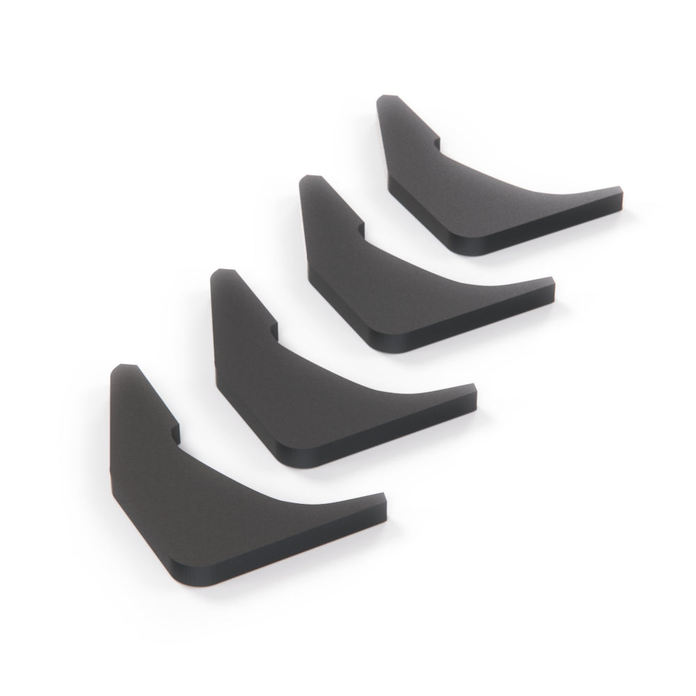 Ford Fiesta ST150 Diffuser Fins Set of 4 Black — view 4