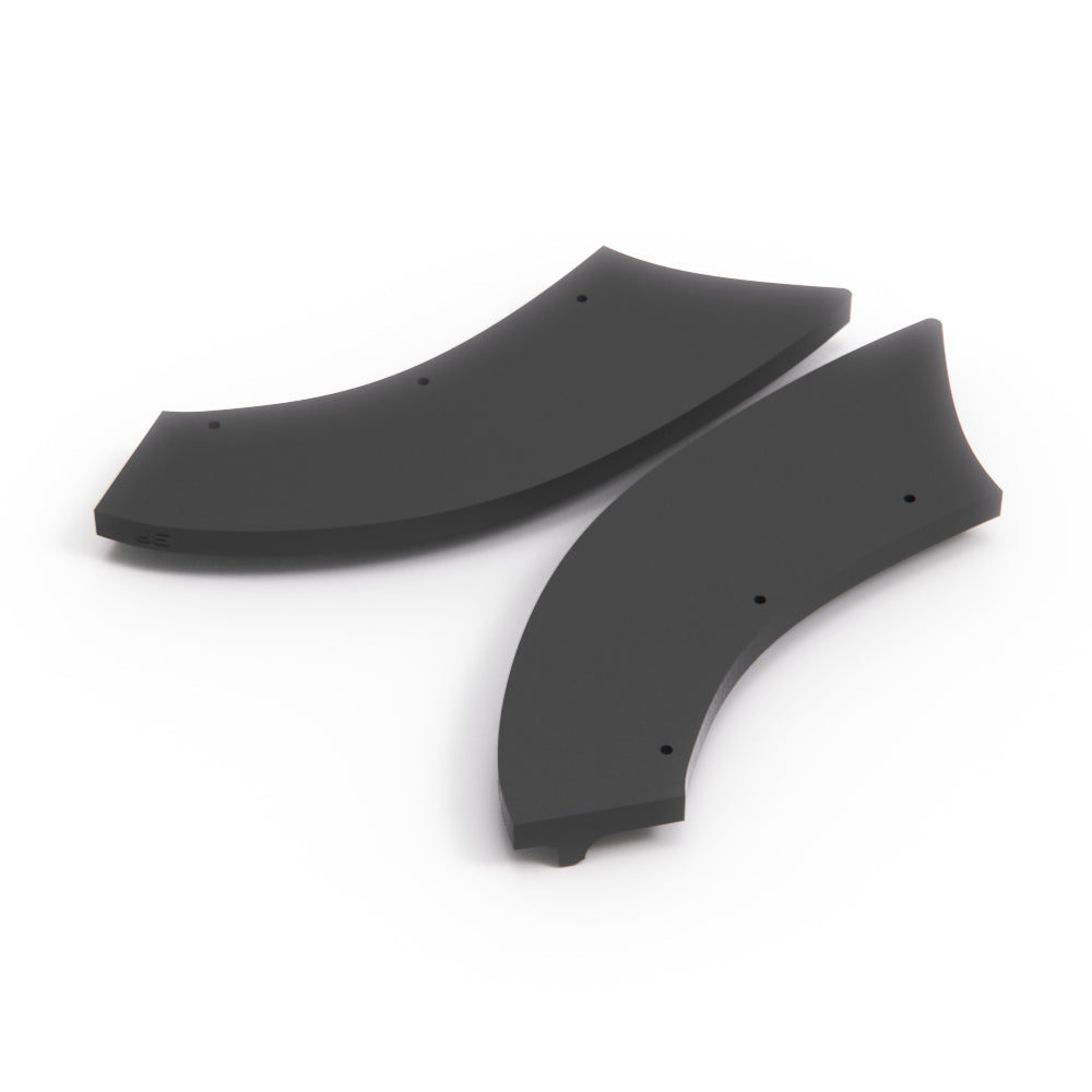 Ford Fiesta ST150 Rear Side Splitters Set Black — view 2
