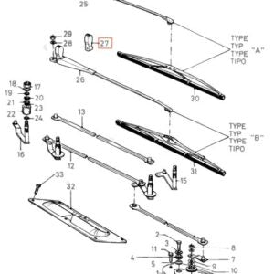 Ford Fiesta Wiper Arm Cover Cap Set Of 2 Black 6122500 – 82GGT04178AA — view 3