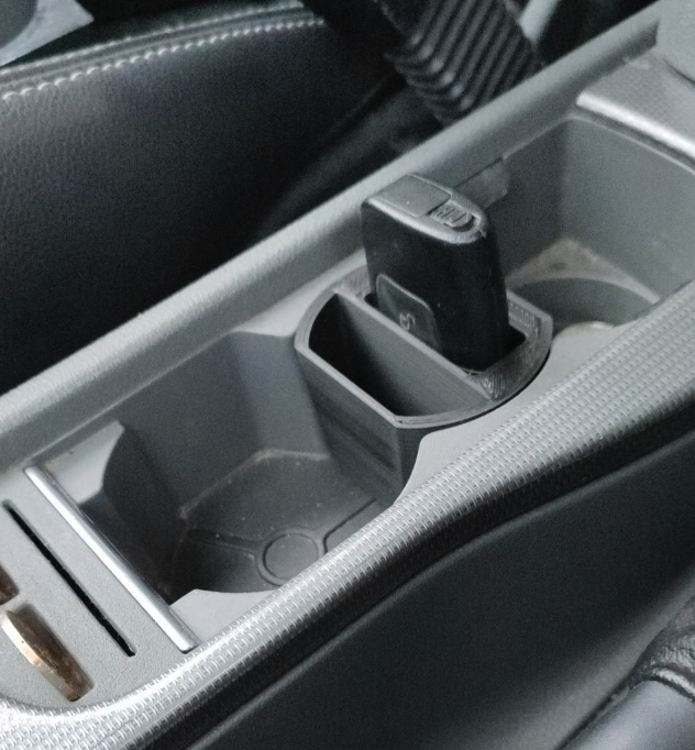 Ford Focus Mk2 Keyless Key Holder Centre Console Black — view 4