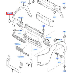 Ford Ka MK1 Front Towing Eye Cover Black 97KB-17A989-AB — view 4