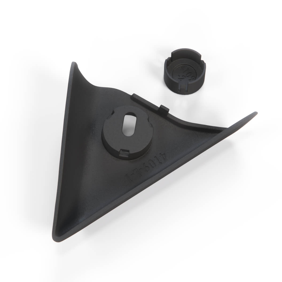 Ford / Mercury Capri Convertible Mk3 Inner Mirror Triangle Cover Trim Left or Right Black (89JA-17732-ACW / 89JA-17530-ACW) — view 2