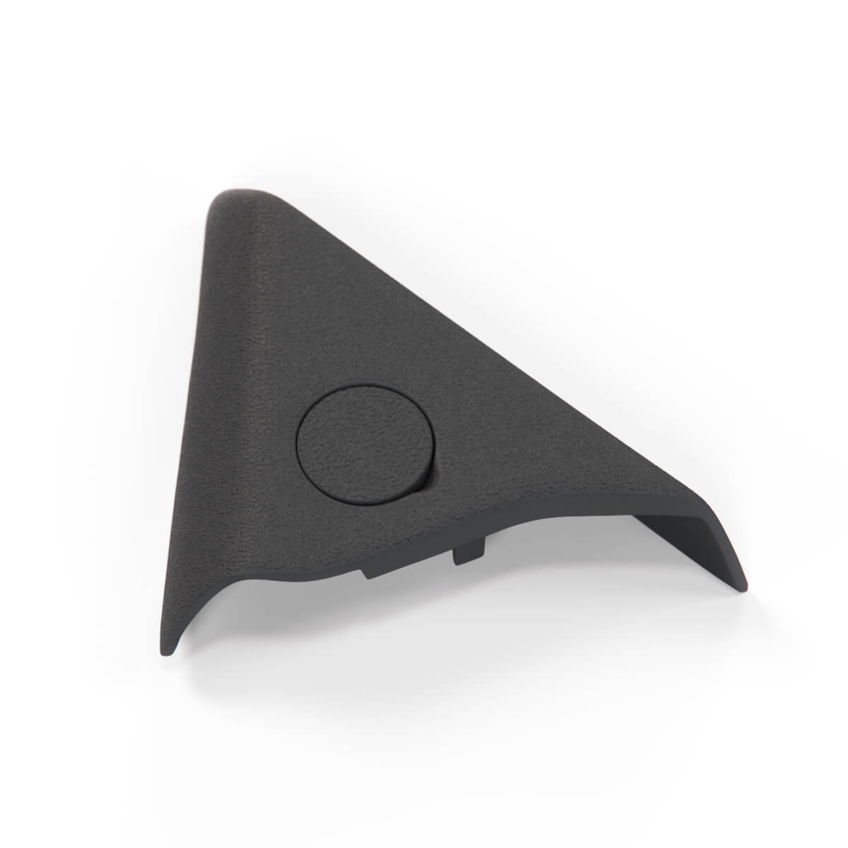 Ford / Mercury Capri Convertible Mk3 Inner Mirror Triangle Cover Trim Left or Right Black (89JA-17732-ACW / 89JA-17530-ACW) — view 3