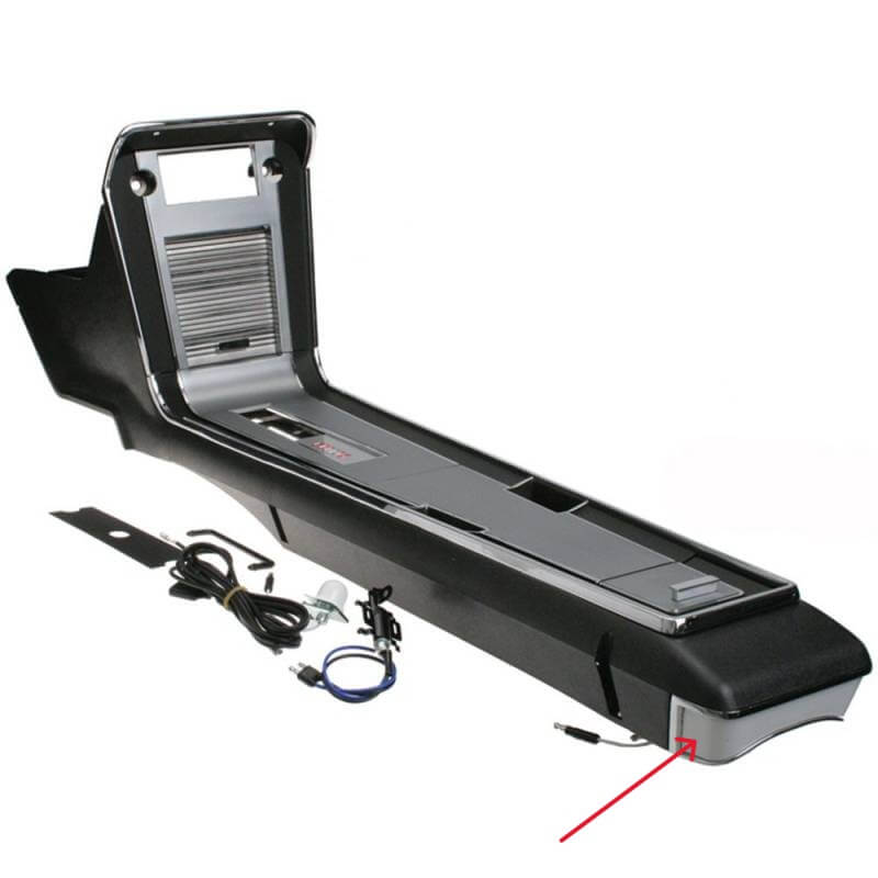 Ford Mustang I Rear Tunnel Console Light Trim Transparent (C7ZZ13707A) — view 5