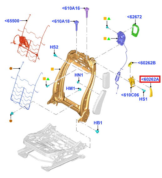 Ford Mustang Mk6 Front Seat Back Cover Black Left or Right (2027376 / 2027953) — view 5