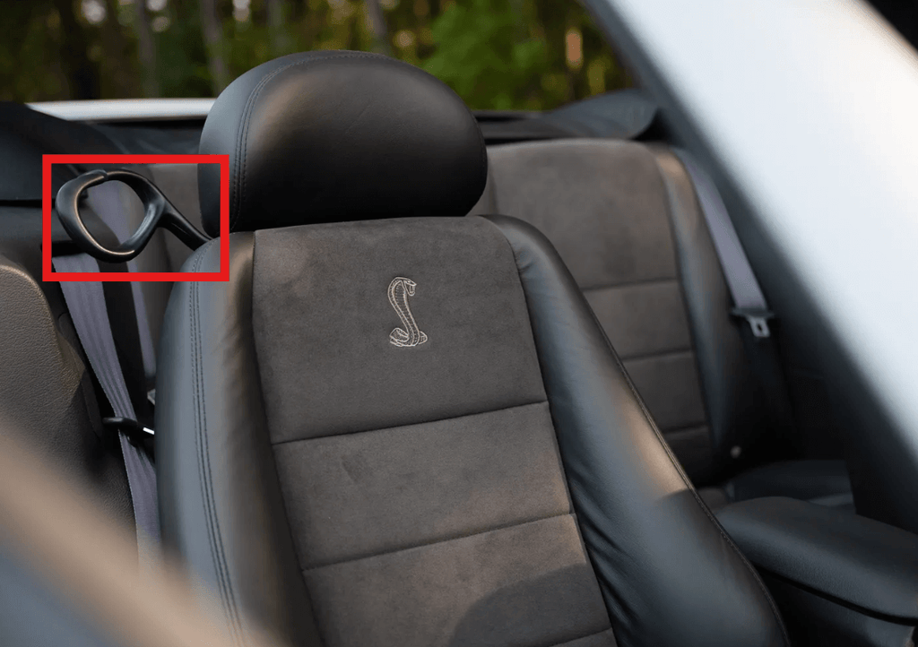 Ford Mustang Seat Belt Guide Loop Holder 3 Colors Left or Right — view 7