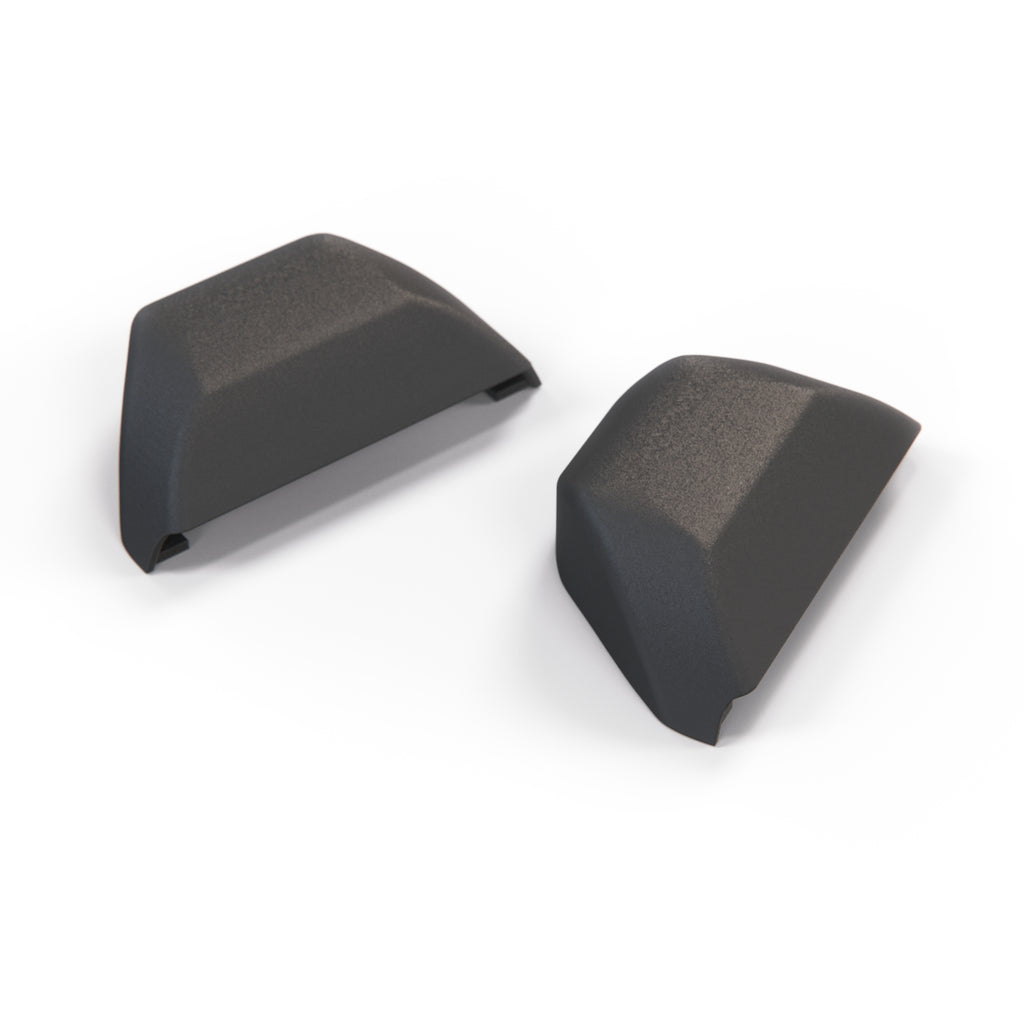 Ford Mustang V Front Seat Belt Top Extension Cover Cap Set of 2 Black 63612C36 /AE9GB