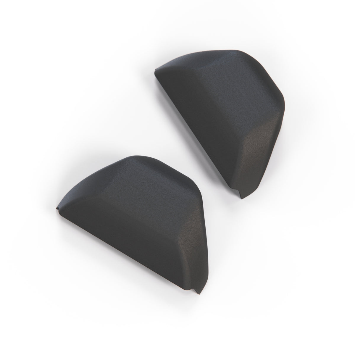 Ford Mustang V Front Seat Belt Top Extension Cover Cap Set of 2 Black 63612C36 /AE9GB — view 2