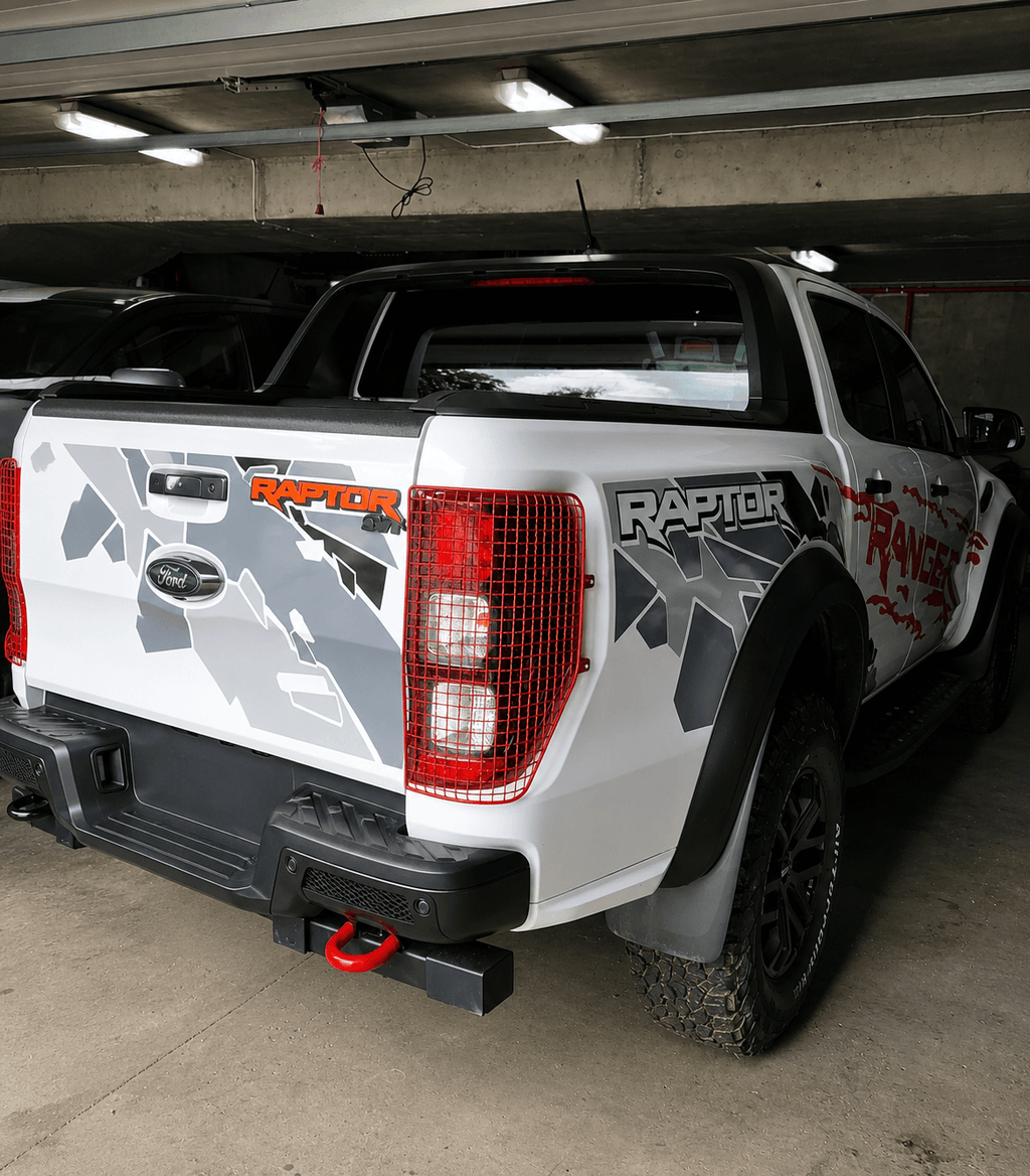 Ford Ranger Raptor Taillight Steel Protective Net Covers Set of 2 Exterior Colours — view 5