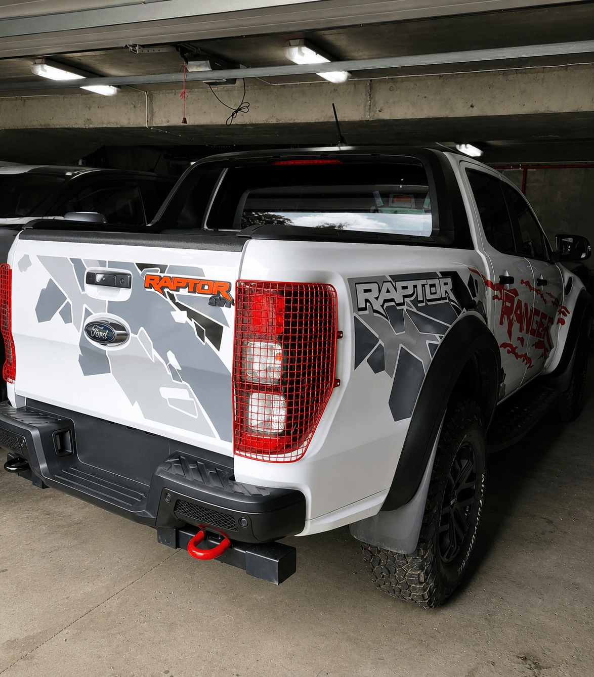 Ford Ranger Raptor Taillight Steel Protective Net Covers Set of 2 Exterior Colours — view 5