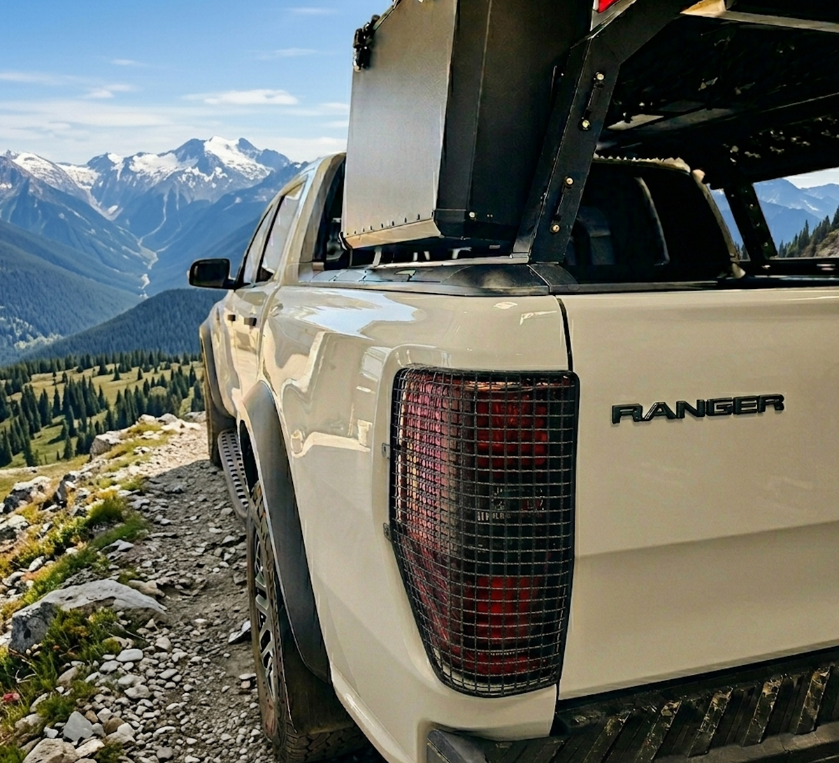 Ford Ranger Raptor Taillight Steel Protective Net Covers Set of 2 Exterior Colours — view 7