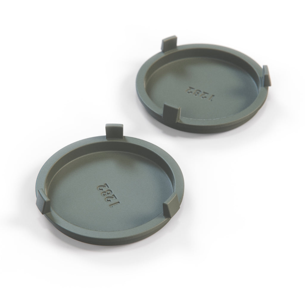 Ford Sierra Window Regulator Handle Cover Cap Set of 2 Black or Gray (1610673) — view 3