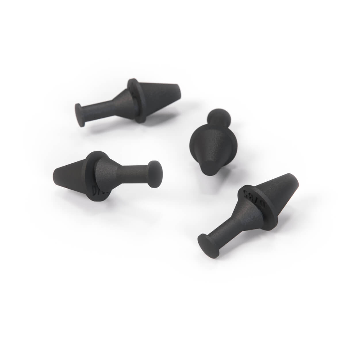 FSO NYSA Bonnet Rubber Bump Stop Grommet Set of 4 Black — view 2