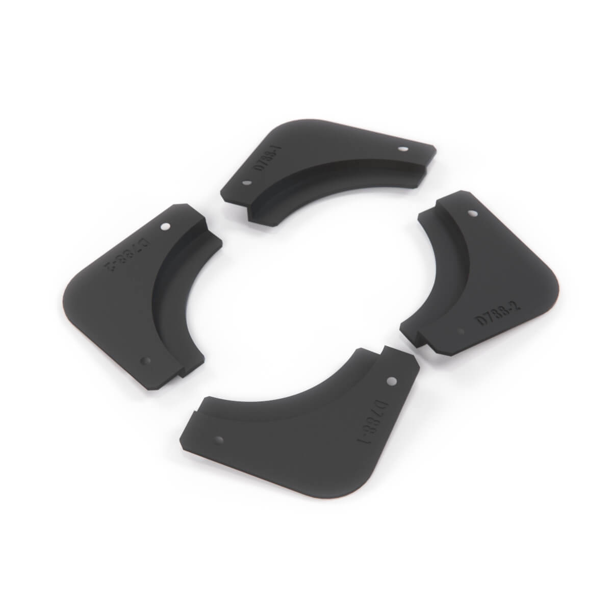 FSO NYSA Door Wedge Rubber Complete Kit Black — view 3