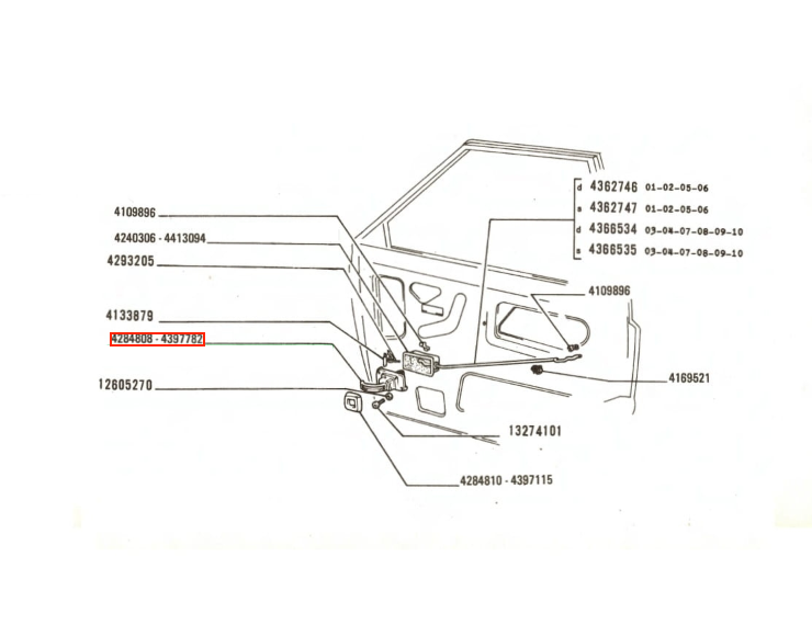 FSO Polonez Interior Door Handle Black (4284808) — view 4