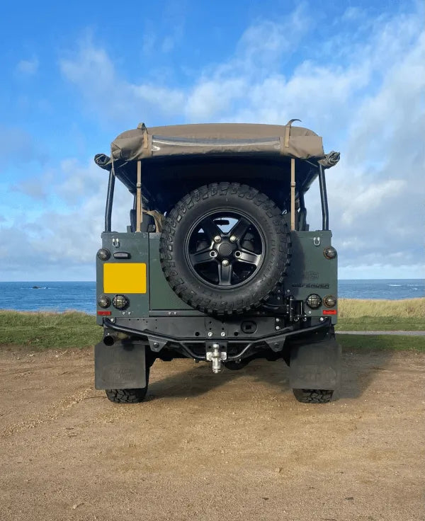 Land Rover Defender Half Door Wheel Carrier - Single Point, Heavy-Duty Swing-Away Tire Carrier — view 4