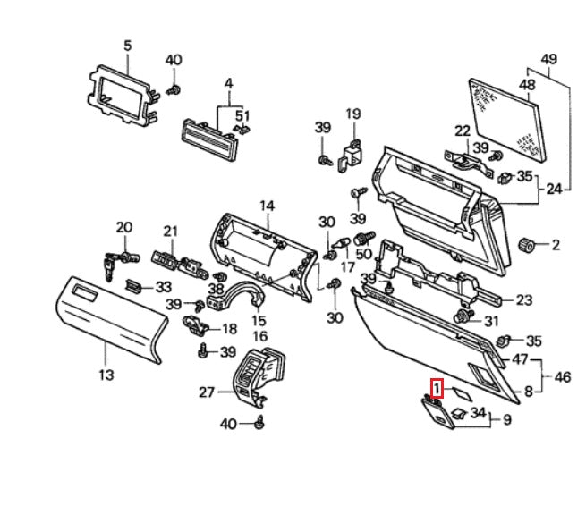 Honda Accord Label for Instrument Panel Garnish Trim Cover (38215-S1A-F10) — view 2