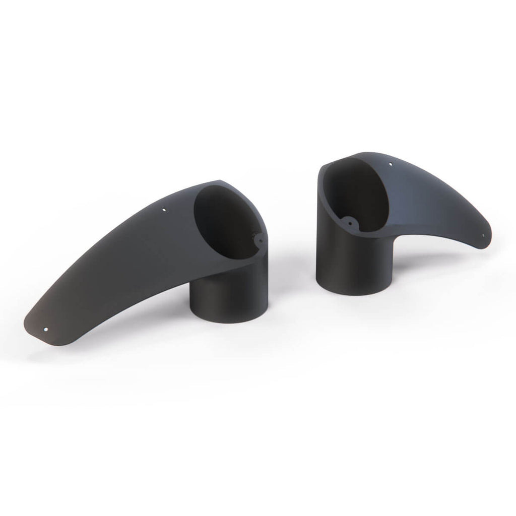 Honda Civic 8th Gen Gauge Pods Left and Right Black — view 2