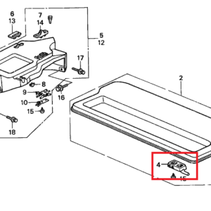 Honda Civic Bar B Support Set Of 2 Black 84402-SH3-950 — view 4