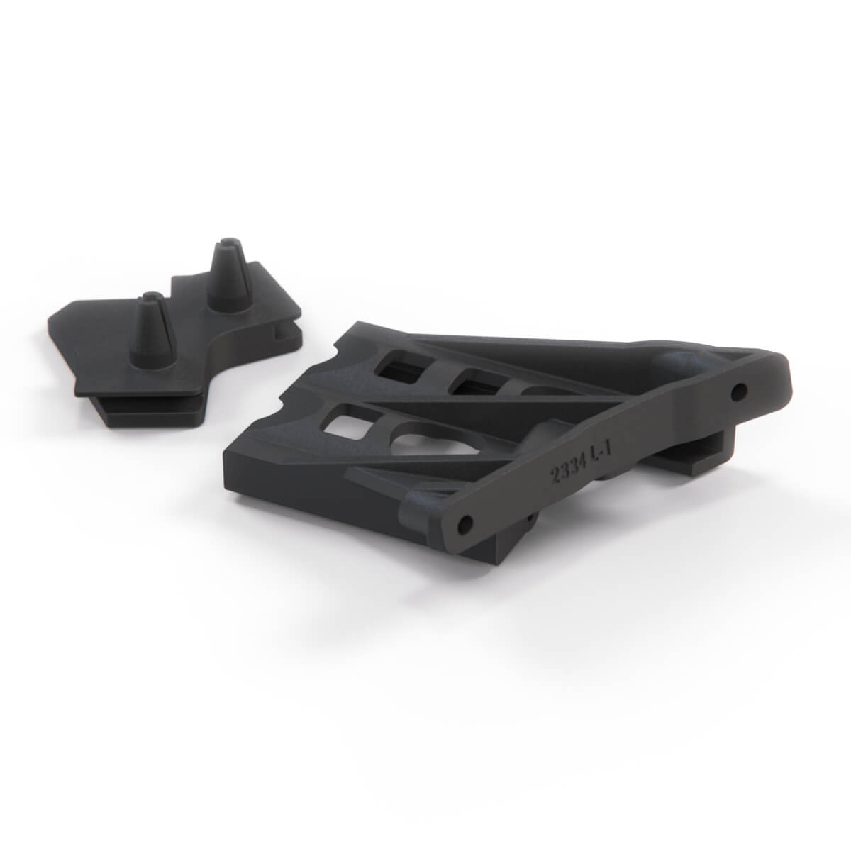 Honda Civic CRX Front Set of 2 Bumper Slide Clip Black Left or Right — view 2