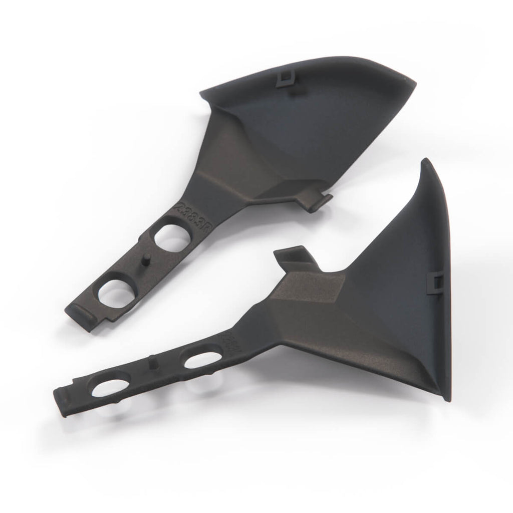 Honda Civic Hatchback Ef Rear Roof Wing Covers Set of 2 Black