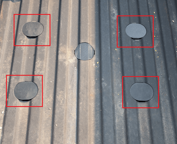 Chevrolet Silverado Hd Puck System Anchor Cap Cover Sef of 2 Black (84756187) — view 5