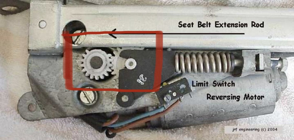 Mercedes-Benz C126 C124 Seat Belt Feeder Repair Kit 1248600982 (W126 SEC, W124 Coupe) — view 6