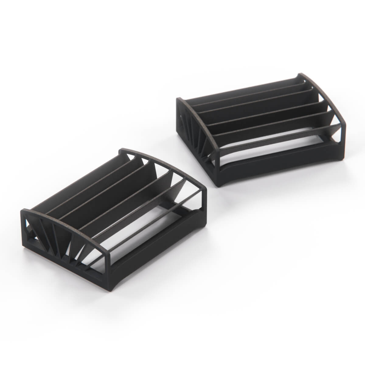 Jaguar E-TYPE Directional Air Vent Cover Set of 2 Black BD25734 BD25733 — view 2