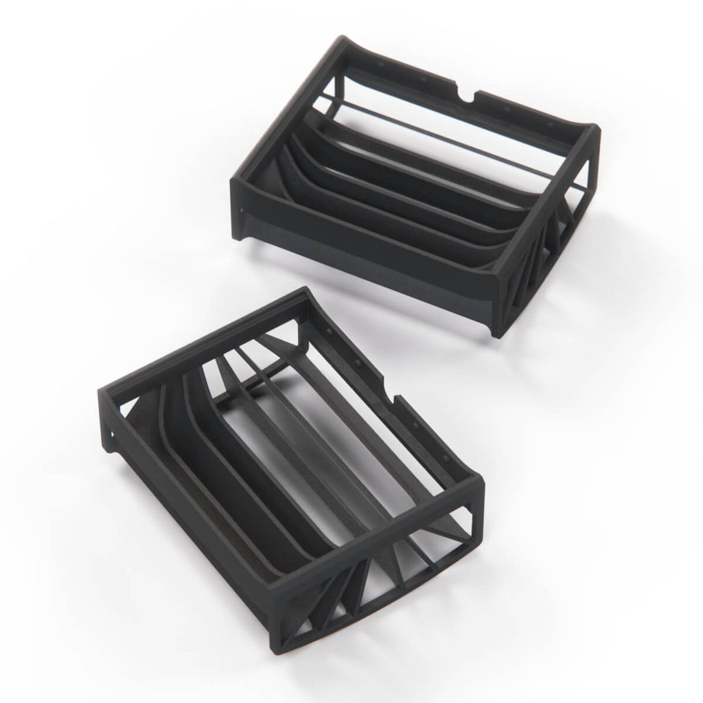 Jaguar E-TYPE Directional Air Vent Cover Set of 2 Black BD25734 BD25733 — view 4