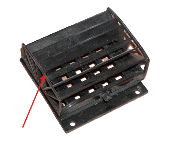 Jaguar E-TYPE Directional Air Vent Cover Set of 2 Black BD25734 BD25733 — view 5