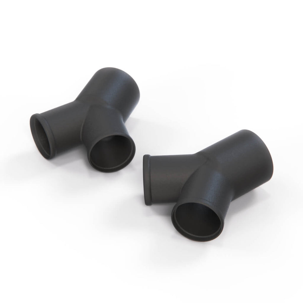 Jaguar E-TYPE S1 S2 Dash Vent Y Piece Set of 2 Black BD23077